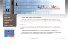 Tablet Screenshot of high-sky.pl
